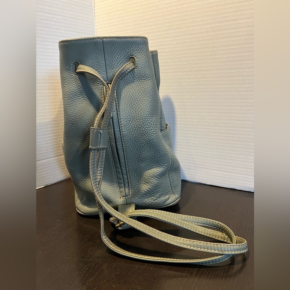 Coach Vintage 1990s Sonoma Leather Pebbled Backpack Purse Sling Bag Drawstring - Picture 10 of 11